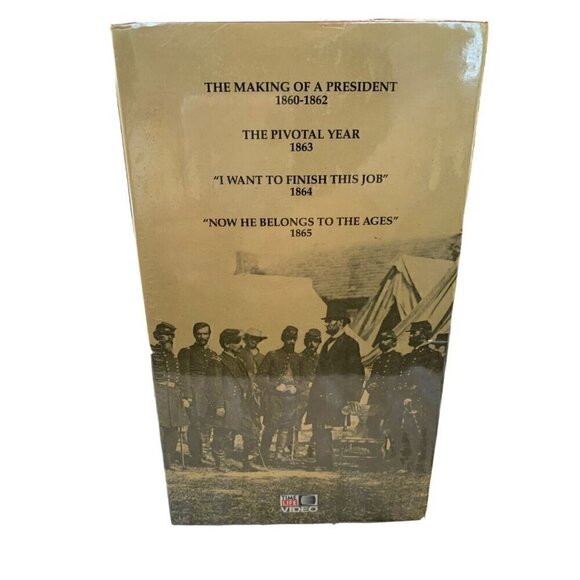 Lincoln A Film By Kunhardt Productions VHS Set Time Life Video 4 Tapes - Picture 4 of 4